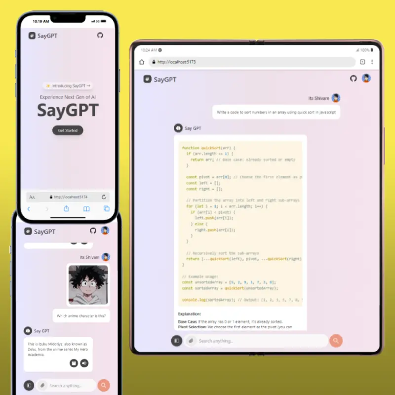 SayGPT - AI Chatbot